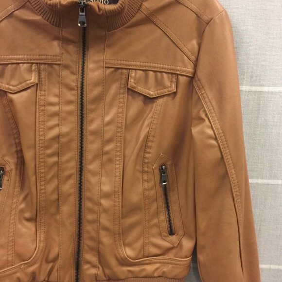 Ci Sono by Cavalini Faux Leather Jacket Coat, M - Picture 3 of 7